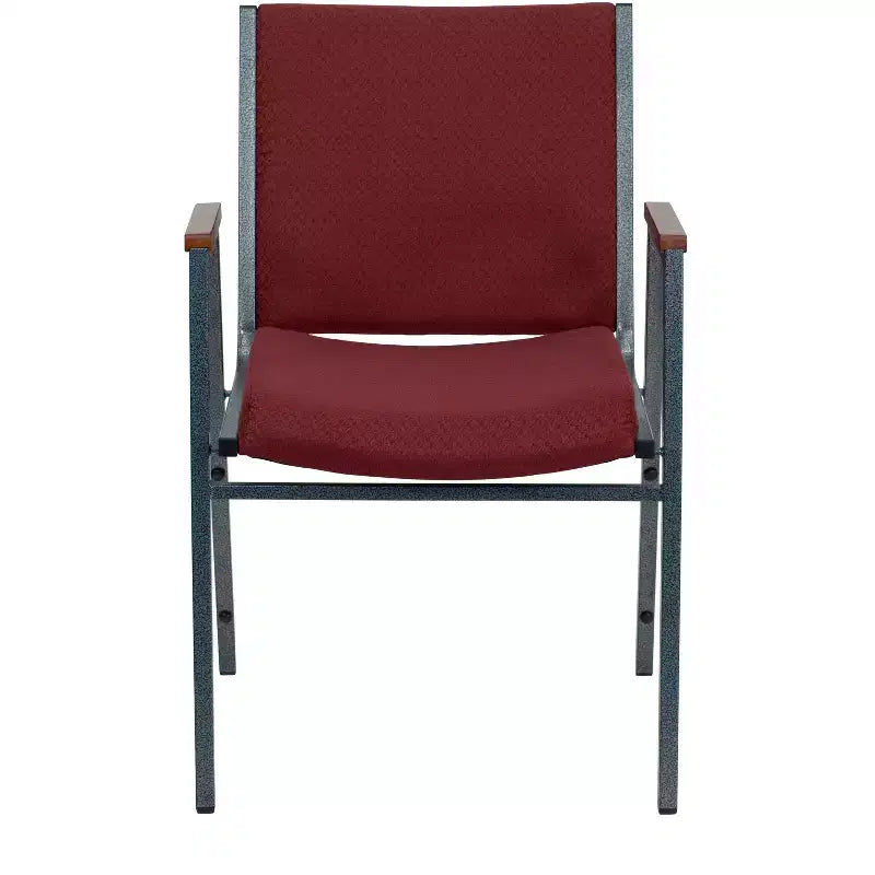 Chaise empilable d'accueil/visiteur à bras Emma and Oliver Heavy Duty
