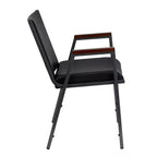 Chaise empilable d'accueil/visiteur à bras Emma and Oliver Heavy Duty