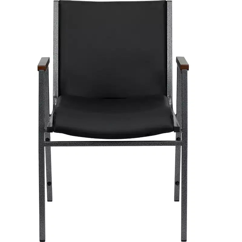 Chaise empilable d'accueil/visiteur à bras Emma and Oliver Heavy Duty