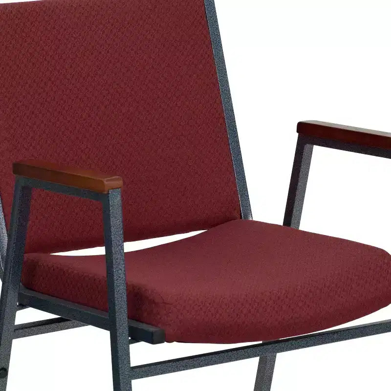 Chaise empilable d'accueil/visiteur à bras Emma and Oliver Heavy Duty