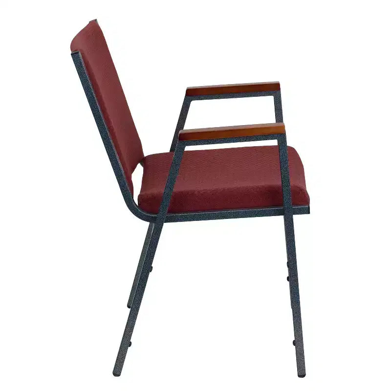Chaise empilable d'accueil/visiteur à bras Emma and Oliver Heavy Duty