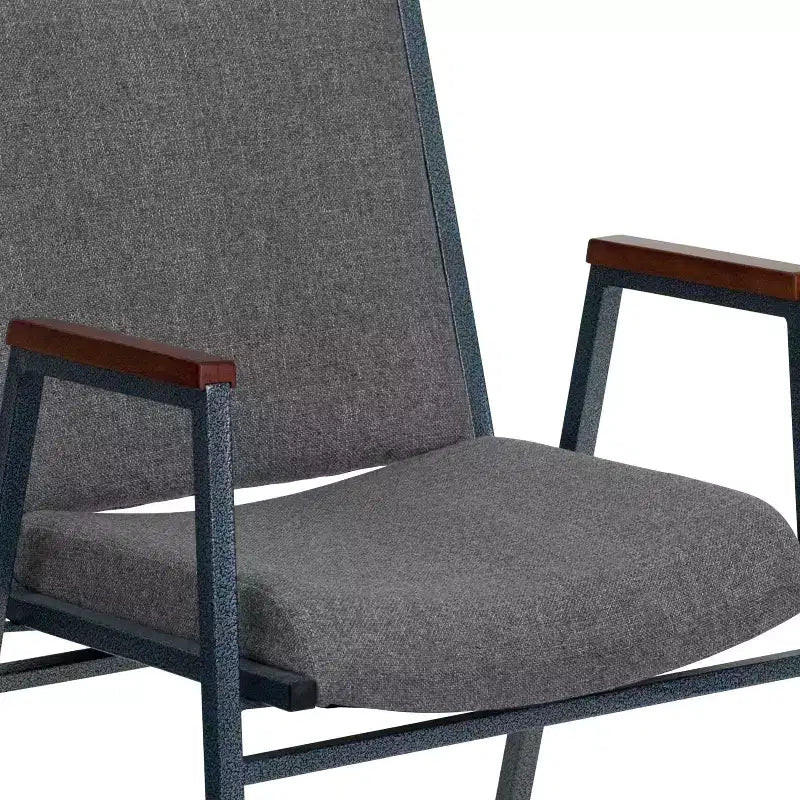Chaise empilable d'accueil/visiteur à bras Emma and Oliver Heavy Duty