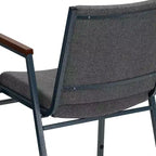 Chaise empilable d'accueil/visiteur à bras Emma and Oliver Heavy Duty
