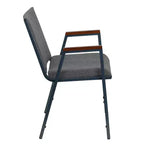 Chaise empilable d'accueil/visiteur à bras Emma and Oliver Heavy Duty