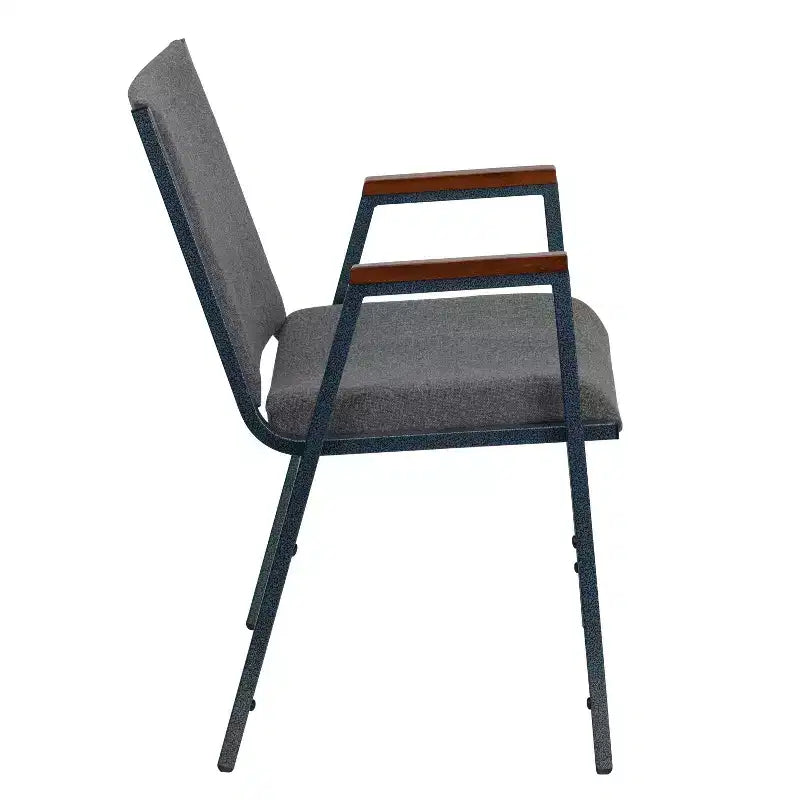 Chaise empilable d'accueil/visiteur à bras Emma and Oliver Heavy Duty