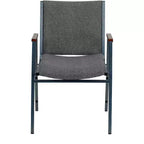 Chaise empilable d'accueil/visiteur à bras Emma and Oliver Heavy Duty