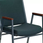 Chaise empilable d'accueil/visiteur à bras Emma and Oliver Heavy Duty