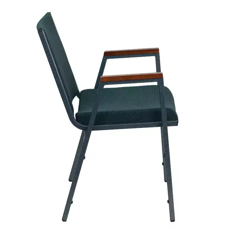 Chaise empilable d'accueil/visiteur à bras Emma and Oliver Heavy Duty
