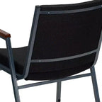 Chaise empilable d'accueil/visiteur à bras Emma and Oliver Heavy Duty