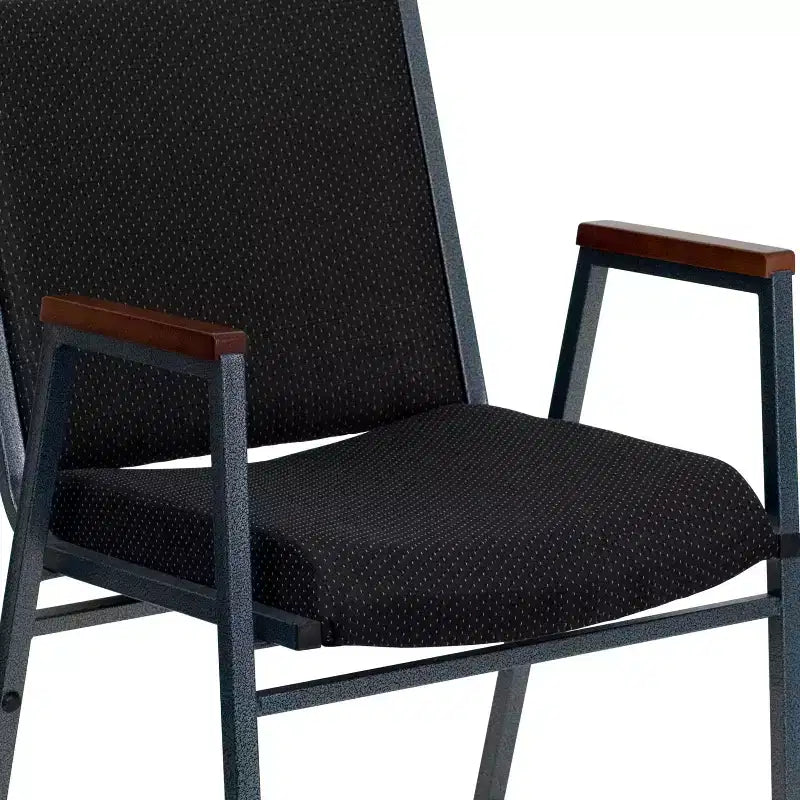 Chaise empilable d'accueil/visiteur à bras Emma and Oliver Heavy Duty