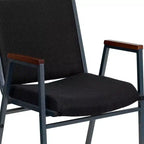 Chaise empilable d'accueil/visiteur à bras Emma and Oliver Heavy Duty