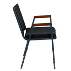 Chaise empilable d'accueil/visiteur à bras Emma and Oliver Heavy Duty