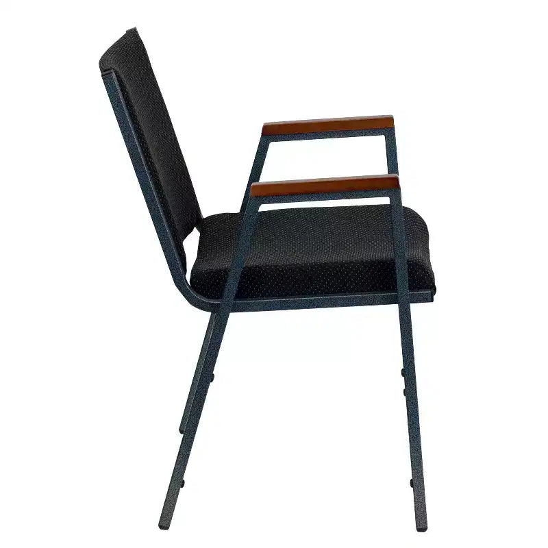 Chaise empilable d'accueil/visiteur à bras Emma and Oliver Heavy Duty