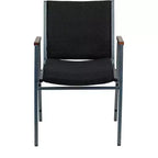 Chaise empilable d'accueil/visiteur à bras Emma and Oliver Heavy Duty