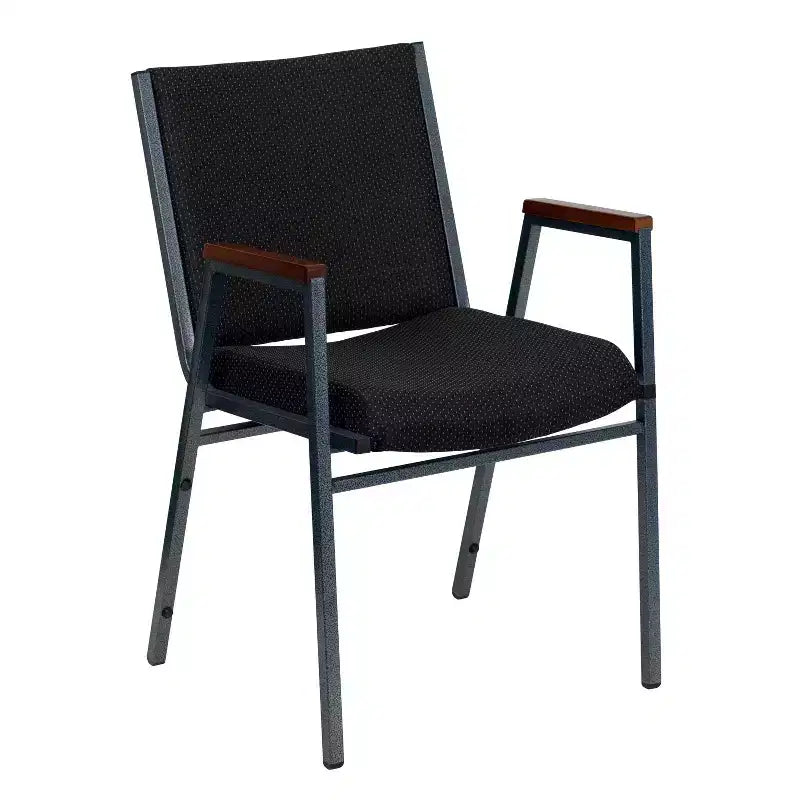 Chaise empilable d'accueil/visiteur à bras Emma and Oliver Heavy Duty