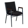 Chaise empilable d'accueil/visiteur à bras Emma and Oliver Heavy Duty