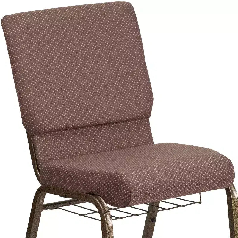 Emma et Oliver 18,5 W Fauteuil d'église/de réception avec porte-gobelet de communion