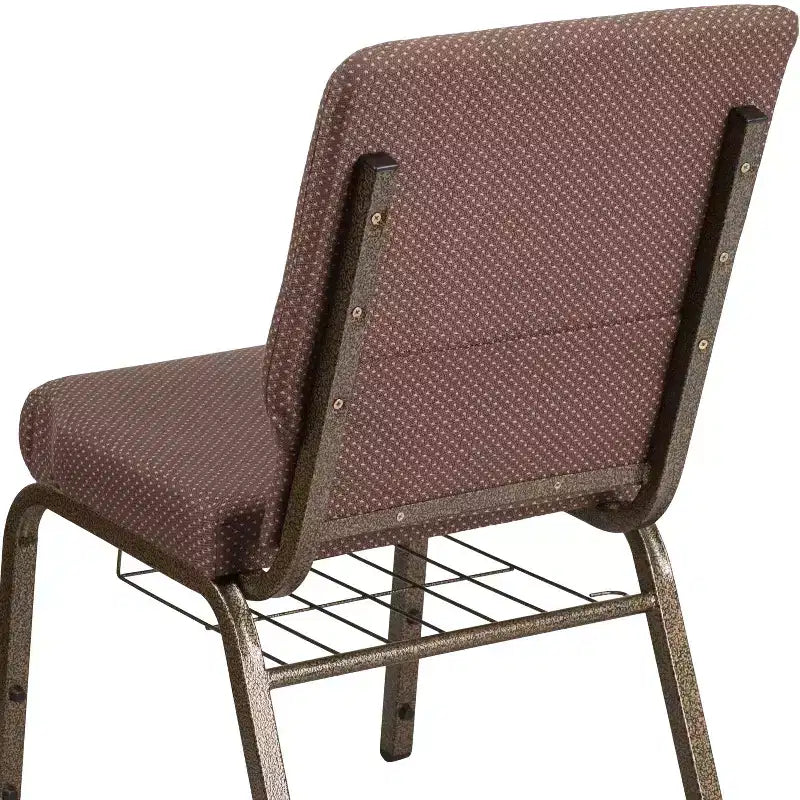 Emma et Oliver 18,5 W Fauteuil d'église/de réception avec porte-gobelet de communion