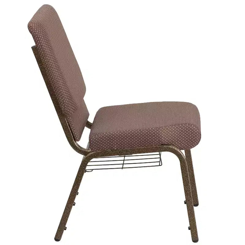 Emma et Oliver 18,5 W Fauteuil d'église/de réception avec porte-gobelet de communion