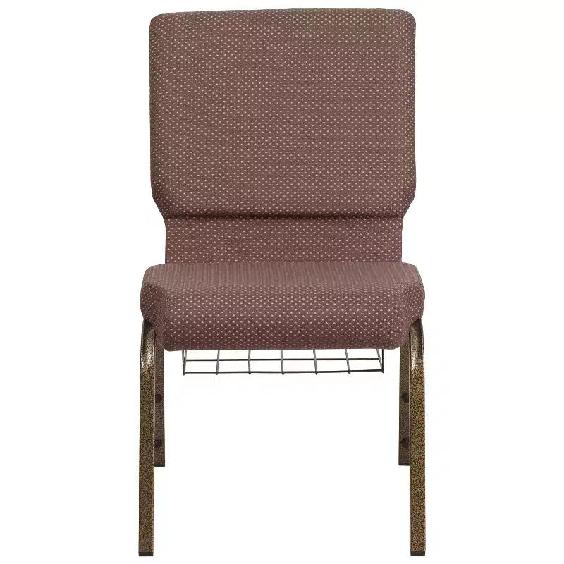 Emma et Oliver 18,5 W Fauteuil d'église/de réception avec porte-gobelet de communion