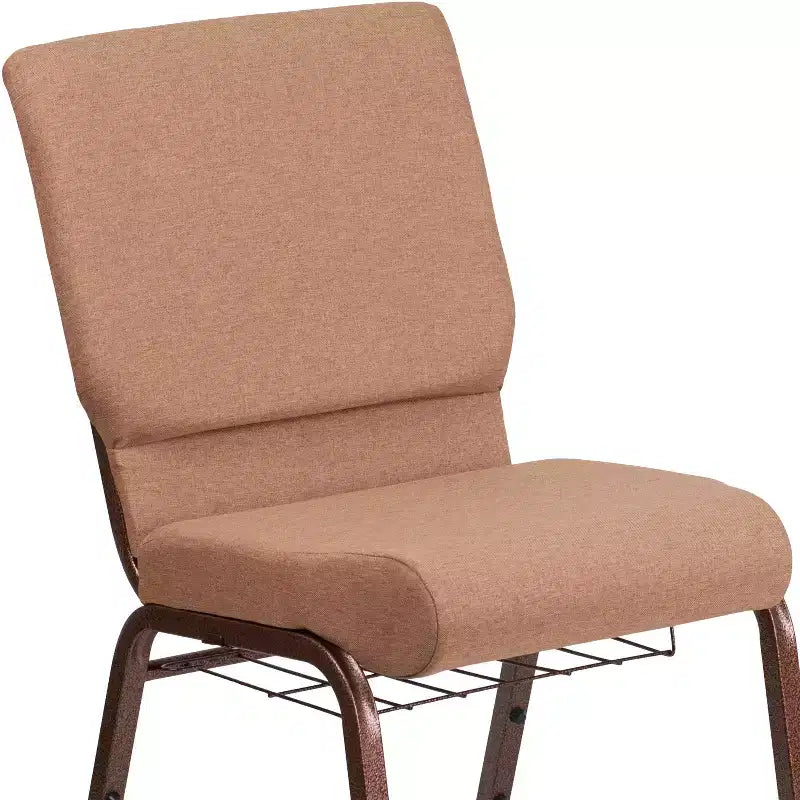 Emma et Oliver 18,5 W Fauteuil d'église/de réception avec porte-gobelet de communion