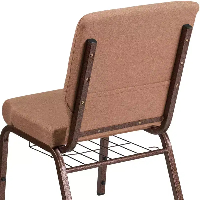 Emma et Oliver 18,5 W Fauteuil d'église/de réception avec porte-gobelet de communion
