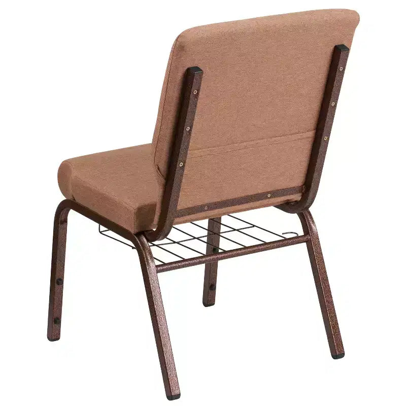 Emma et Oliver 18,5 W Fauteuil d'église/de réception avec porte-gobelet de communion
