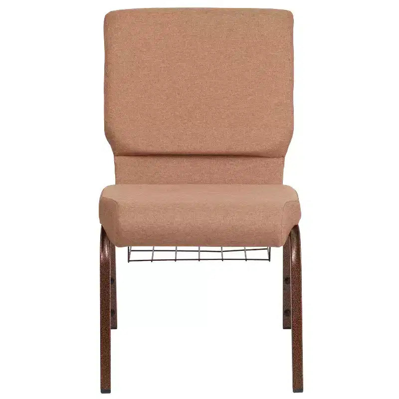 Emma et Oliver 18,5 W Fauteuil d'église/de réception avec porte-gobelet de communion