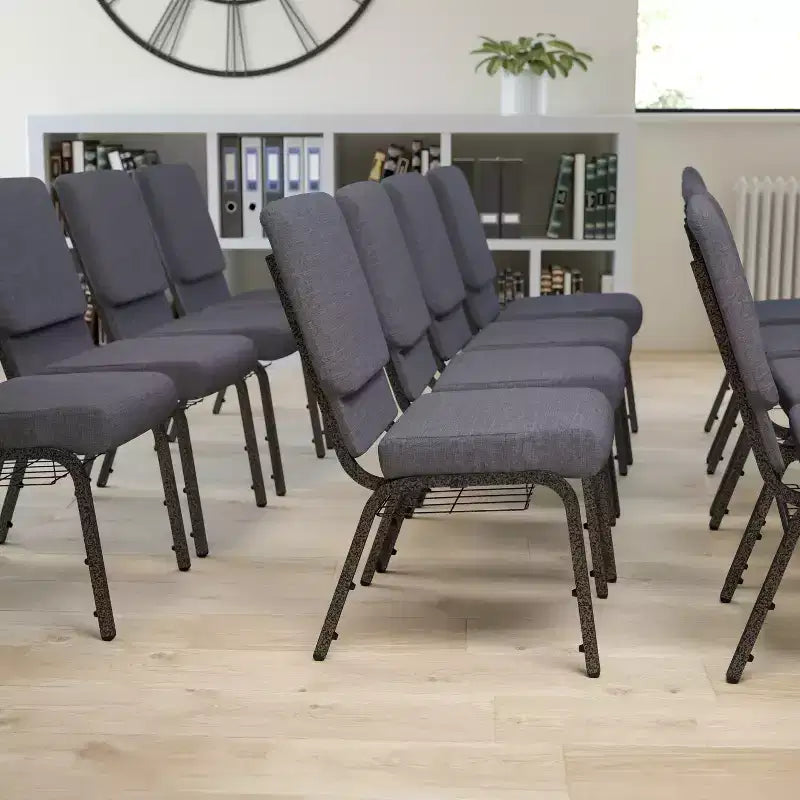 Emma et Oliver 18,5 W Fauteuil d'église/de réception avec porte-gobelet de communion