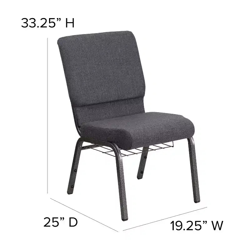 Emma et Oliver 18,5 W Fauteuil d'église/de réception avec porte-gobelet de communion