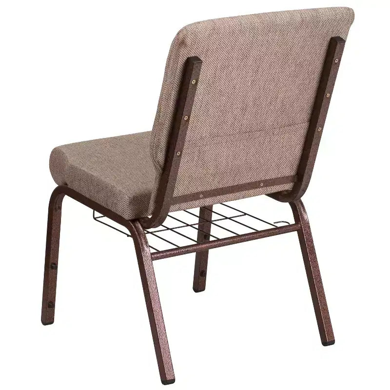 Emma et Oliver 18,5 W Fauteuil d'église/de réception avec porte-gobelet de communion