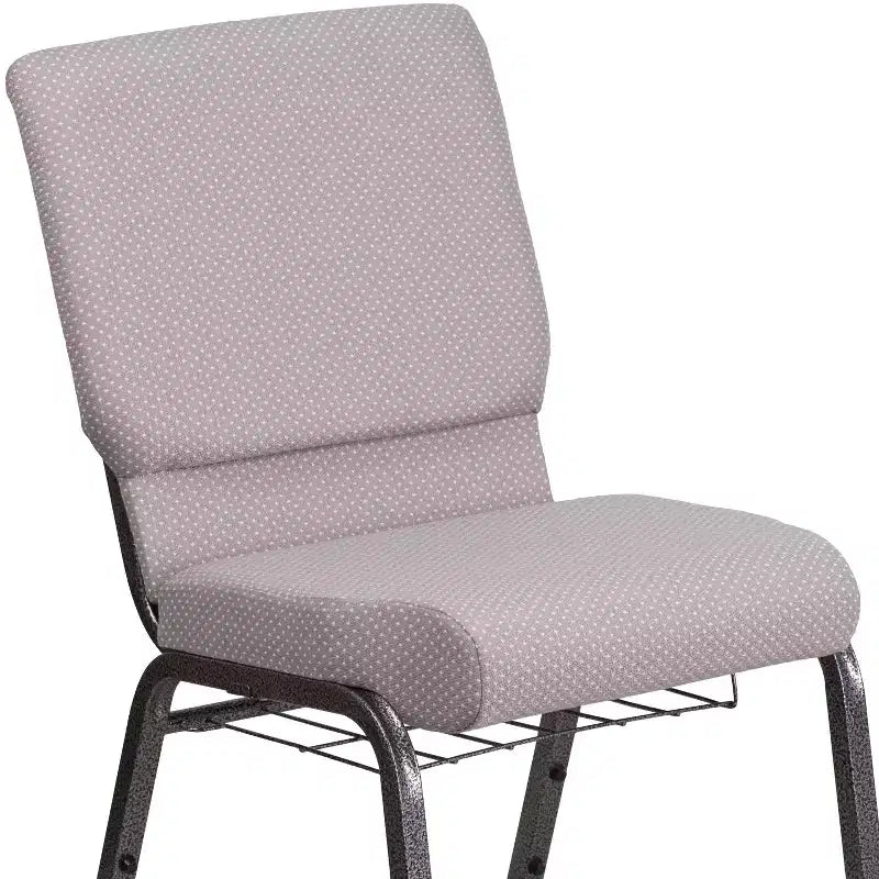 Emma et Oliver 18,5 W Fauteuil d'église/de réception avec porte-gobelet de communion