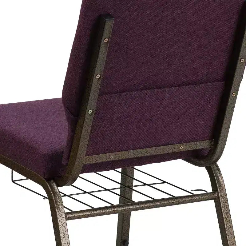 Emma et Oliver 18,5 W Fauteuil d'église/de réception avec porte-gobelet de communion