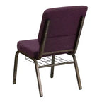 Emma et Oliver 18,5 W Fauteuil d'église/de réception avec porte-gobelet de communion