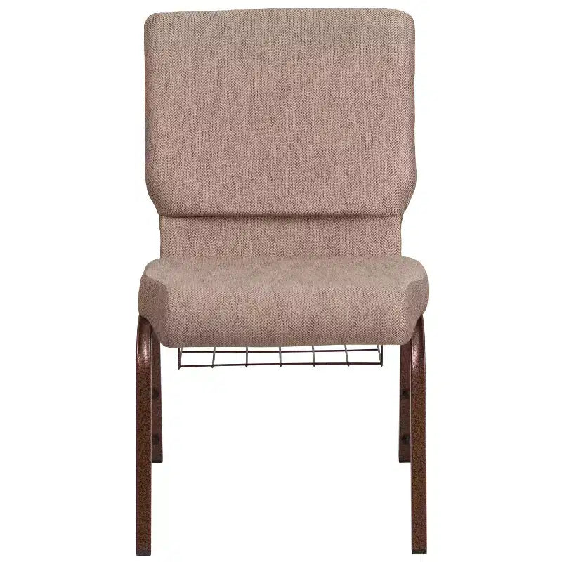 Emma et Oliver 18,5 W Fauteuil d'église/de réception avec porte-gobelet de communion