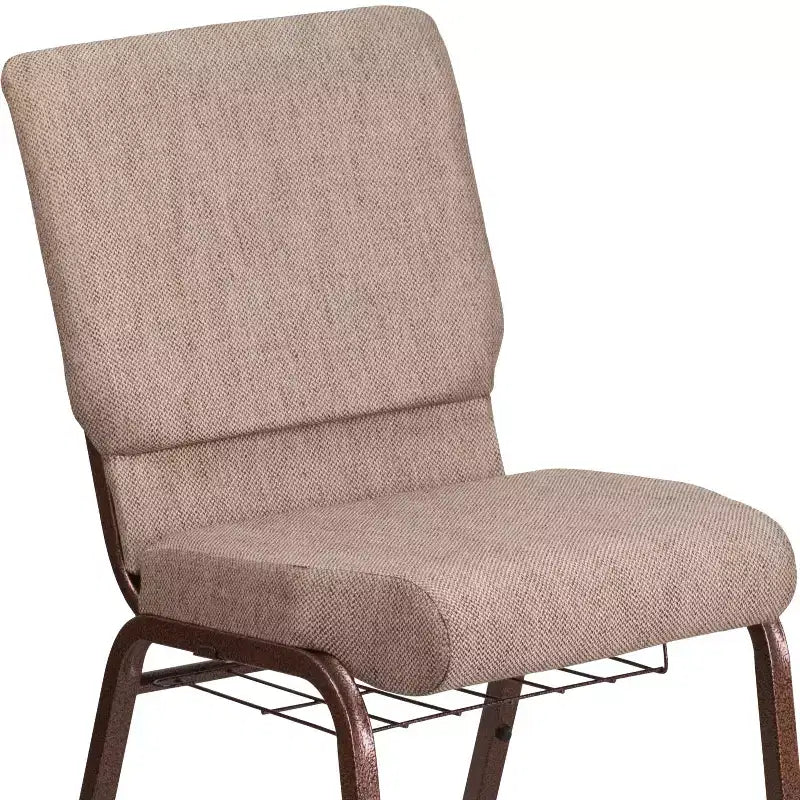 Emma et Oliver 18,5 W Fauteuil d'église/de réception avec porte-gobelet de communion