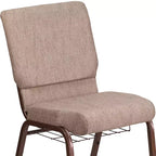 Emma et Oliver 18,5 W Fauteuil d'église/de réception avec porte-gobelet de communion