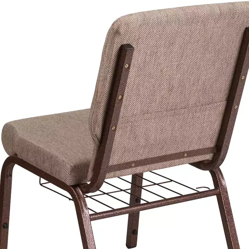 Emma et Oliver 18,5 W Fauteuil d'église/de réception avec porte-gobelet de communion