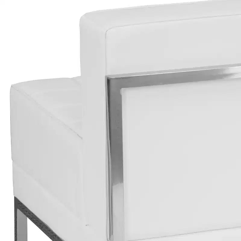 Chaise Modulaire Centrale en Cuir Emma et Oliver Contemporary pour Accueil