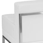 Chaise Modulaire Centrale en Cuir Emma et Oliver Contemporary pour Accueil
