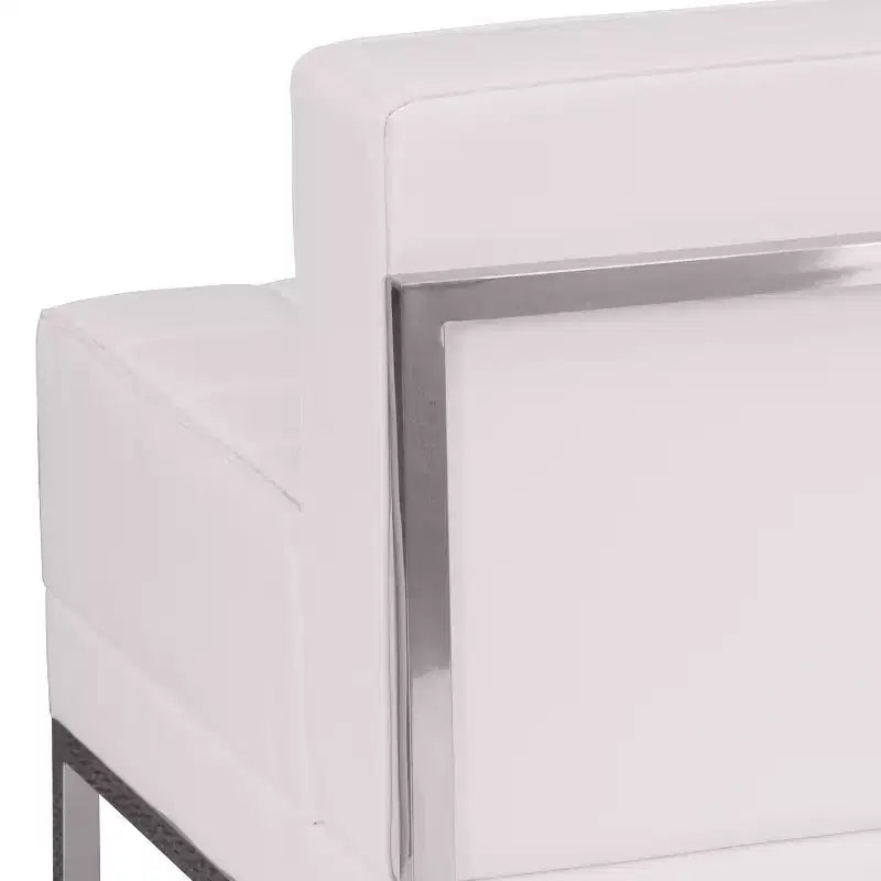 Chaise Modulaire Centrale en Cuir Emma et Oliver Contemporary pour Accueil