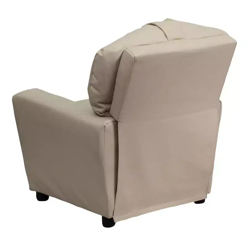 Fauteuil inclinable contemporain pour enfants Emma et Oliver avec porte-gobelet