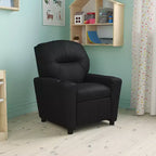 Fauteuil inclinable contemporain pour enfants Emma et Oliver avec porte-gobelet