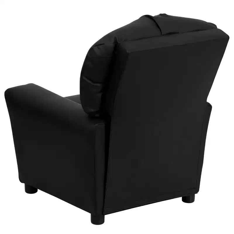 Fauteuil inclinable contemporain pour enfants Emma et Oliver avec porte-gobelet
