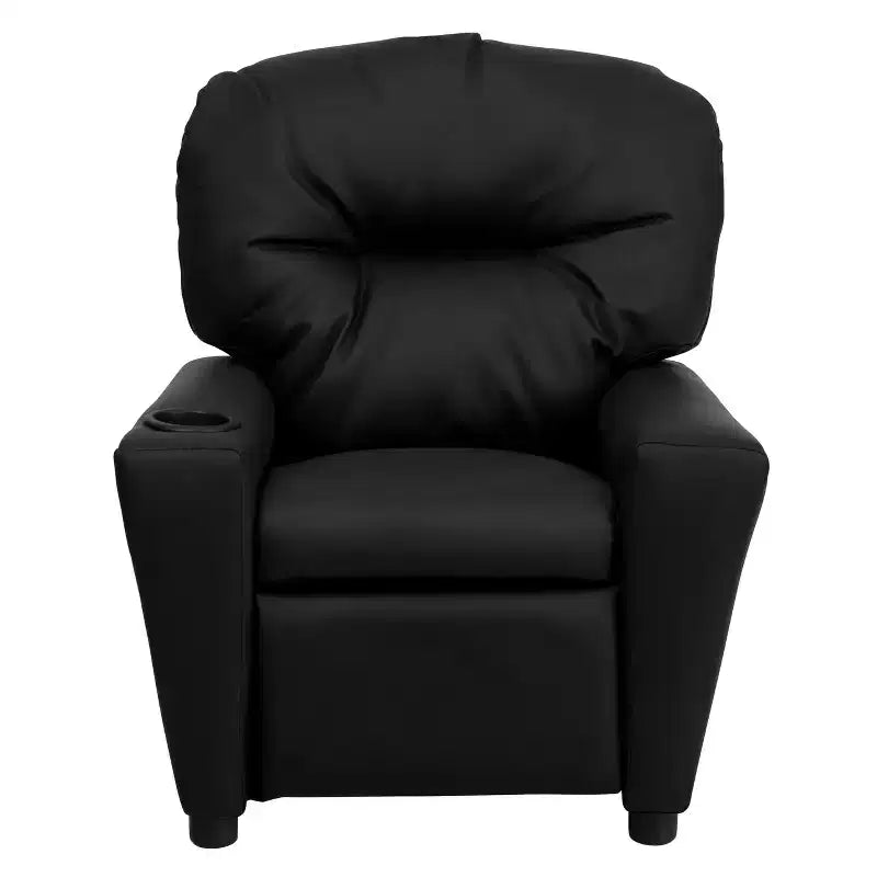 Fauteuil inclinable contemporain pour enfants Emma et Oliver avec porte-gobelet