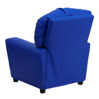 Fauteuil inclinable contemporain pour enfants Emma et Oliver avec porte-gobelet