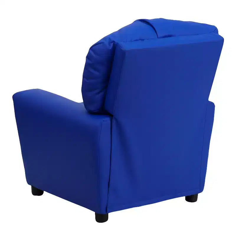 Fauteuil inclinable contemporain pour enfants Emma et Oliver avec porte-gobelet