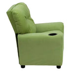 Fauteuil inclinable contemporain pour enfants Emma et Oliver avec porte-gobelet