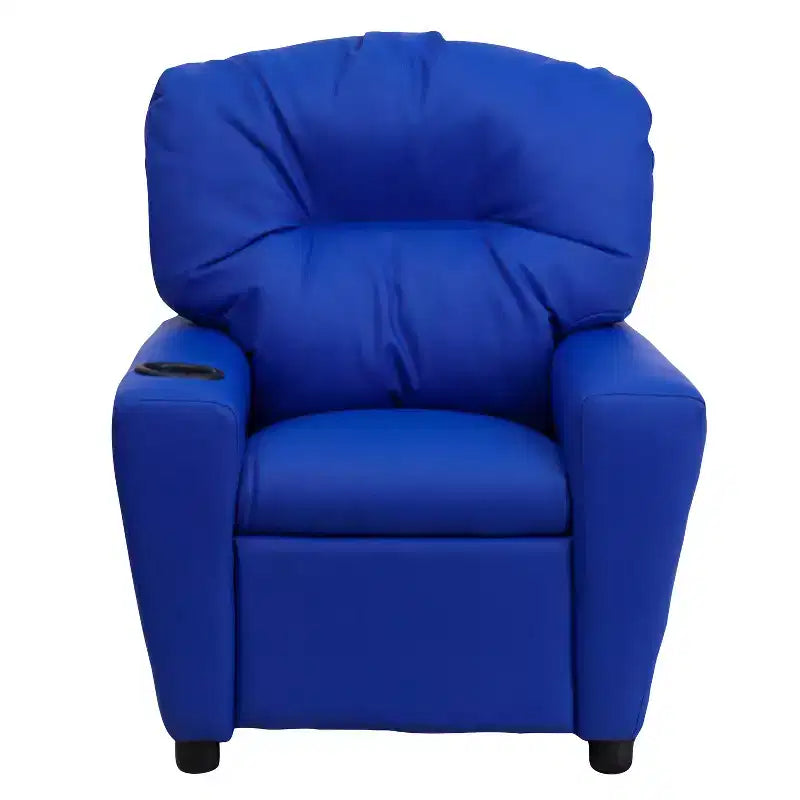 Fauteuil inclinable contemporain pour enfants Emma et Oliver avec porte-gobelet