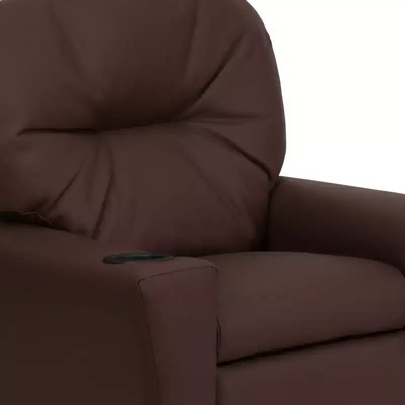 Fauteuil inclinable contemporain pour enfants Emma et Oliver avec porte-gobelet